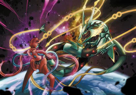 Deoxys vs Rayquaza by Natsu-Hermit on DeviantArt