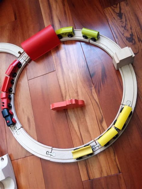 Ikea Wooden Toy Train Set with 35 Pieces Train Tracks and | Etsy