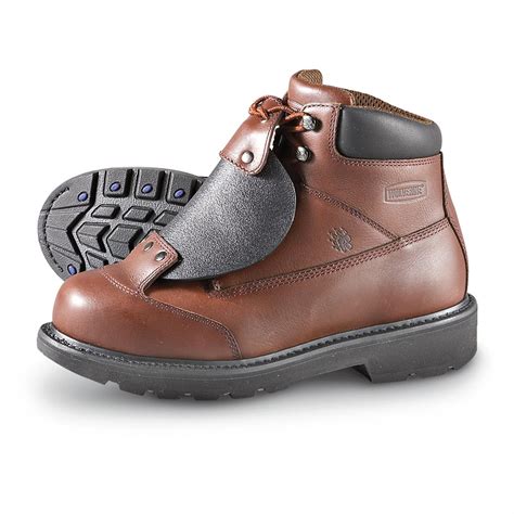 Men's Wolverine® Metatarsal Guard Steel Toe Boots, Brown - 183185, Work ...