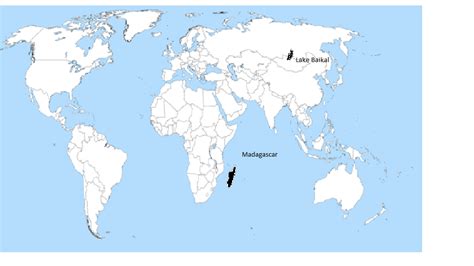 Map of Lake Baikal - Biodiversity