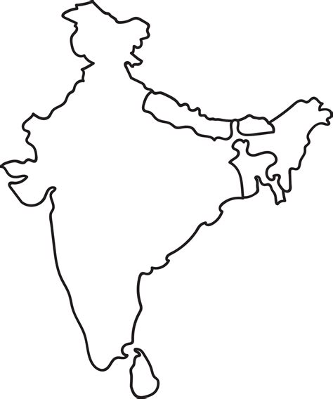 India Map Outline Png Png Image Collection | Images and Photos finder