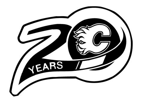 Calgary Flames Logo Black And White Calgary Flames - Clip Art Library