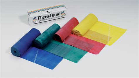 Thera-Band Resistive Bands, 6 Yd. Roll with Latex, Tan; Extra Thin ...