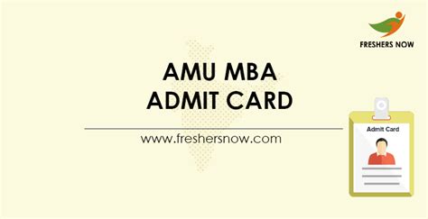 AMU MBA Admit Card 2023 | AMU MBA Entrance Exam Date (Out)