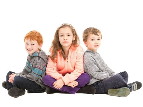 Children Sitting Cross-legged On Floor Stock Photo - Image: 31464136