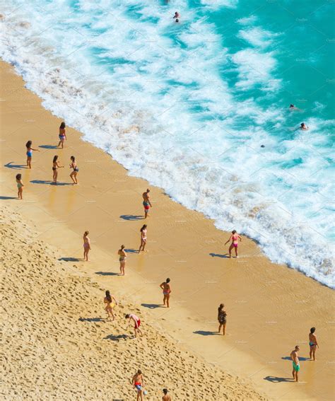 People ocean beach aerial view featuring beach, aerial, and view | High ...