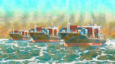 Backed-up container ships filled cities with pollution