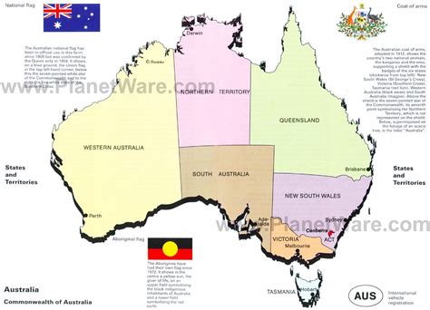 Australia Map States And Territories - Felice Thomasina