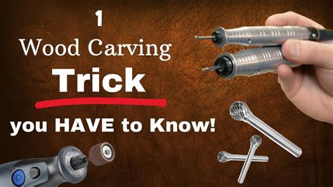 Wood Carving/Power Carving: 1 Trick You HAVE To Know! - YouTube