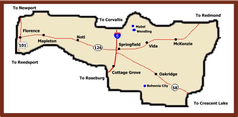 Map Of Lane County Oregon - Maping Resources