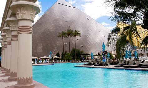 Take a dip in the pool at the Luxor Hotel and Casino in Las Vegas # ...