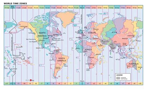 List Of Utc Time Offsets - Wikipedia - Printable World Time Zone Map ...