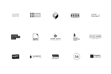 60 Minimalist Logos By Vuuuds | TheHungryJPEG