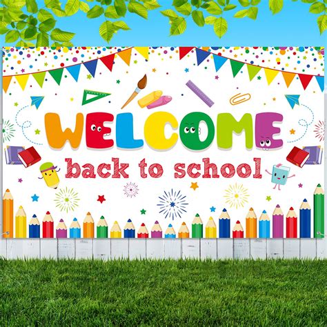 Welcome Back First Day Of School Banner Printable Instant – NBKomputer