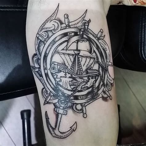 95+ Best Pirate Ship Tattoo Designs & Meanings - (2019)