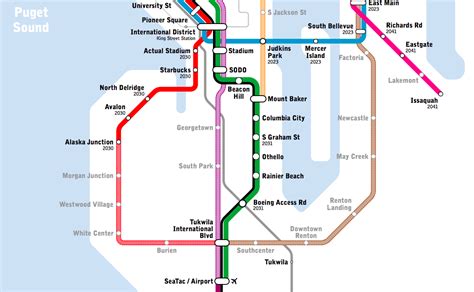 New light rail map shows transit Seattle only dreams of