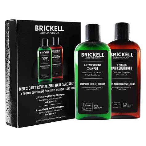 Amazon.com : Brickell Men's Daily Revitalizing Hair Care Routine ...