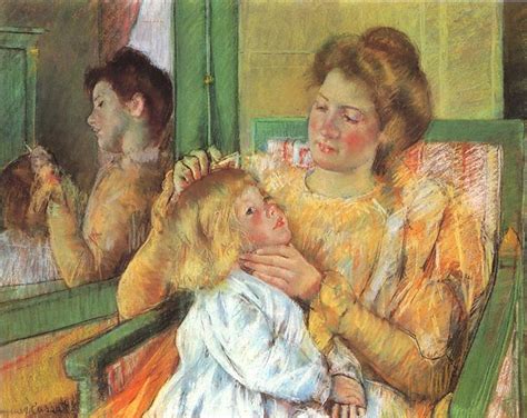 Mother Combing Her Child's Hair, 1879 - Mary Cassatt - WikiArt.org