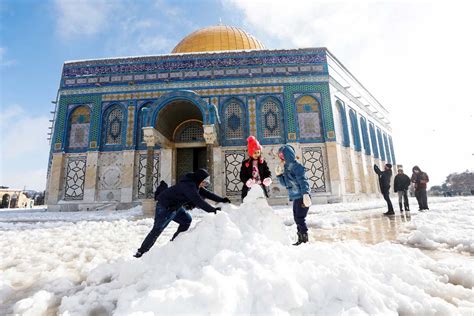 UNUSUAL! It's Snowing in Greece, Israel - Rediff.com India News