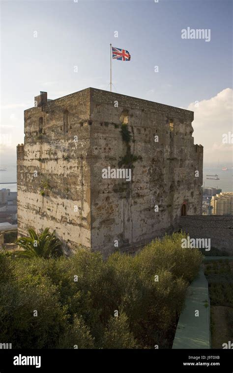 Gibraltar Castle Flag High Resolution Stock Photography and Images - Alamy