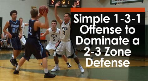 Simple 1-3-1 Offense to Dominate a 2-3 Zone Defense