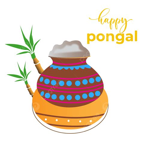 Happy Pongal Pot With Png, Happy Pongal Pot, Happy Pongal, Happy ...