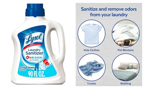 In Stock! Lysol Laundry Sanitizer, Crisp Linen, 90 oz, Eliminates Odors ...