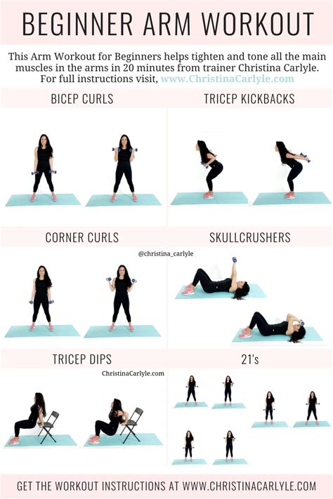 Arm Workout Routine for Beginners - Christina Carlyle