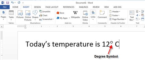 How to Insert Degree Symbol in Microsoft Word - DummyTech.com