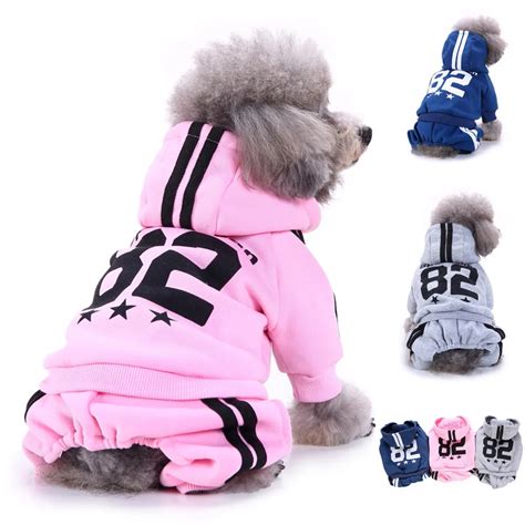 Fashion Pet Dog Sweatshirts Warm Clothes Puppy Doggy Apparel Clothing ...