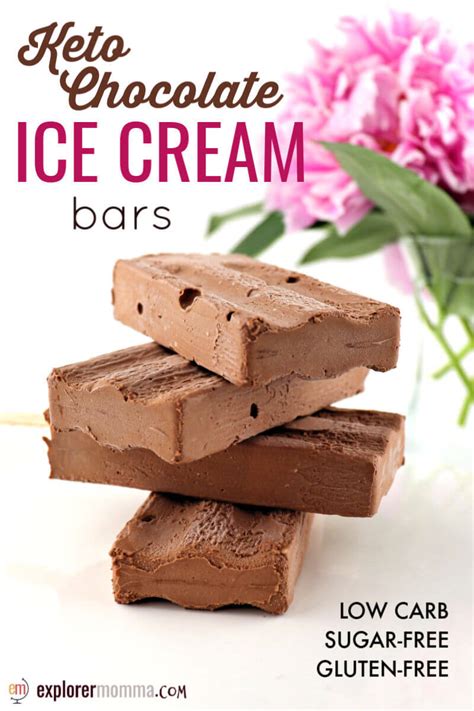 Keto Chocolate Ice Cream Bars - Explorer Momma