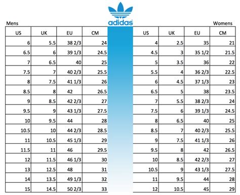 Adidas Shoes Chart los-granados-apartment.co.uk