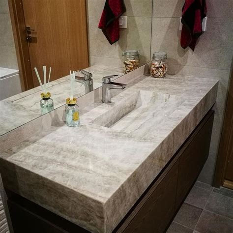 Marmi Futerno on Instagram: “Bathroom top with custom made sink made of ...