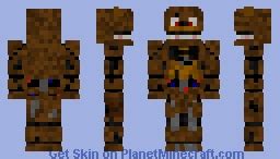 Withered Golden Freddy Minecraft Skin