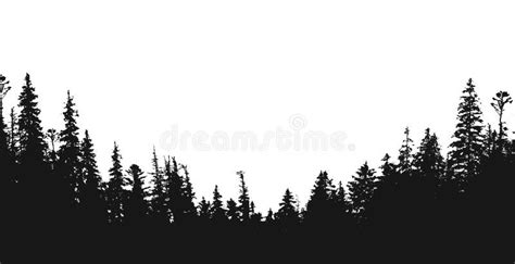 Forest Silhouette Stock Illustrations – 363,799 Forest Silhouette Stock ...