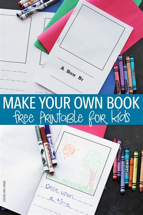 Make Your Own Book for Kids | Free Printable | Kids book club, Kids ...