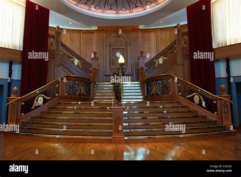 An authentic near-replica of RMS Titanic’s ornate Grand Staircase ...