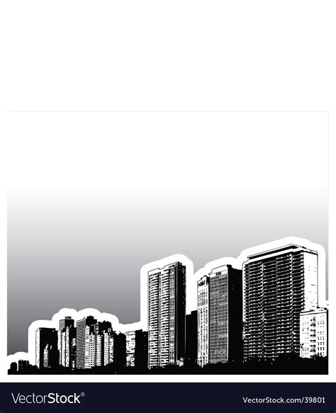 City buildings Royalty Free Vector Image - VectorStock