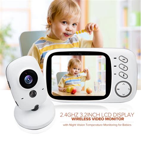 VB603 Baby Monitor 2.4GHz Wireless Baby Sleeping Monitor Temperature ...