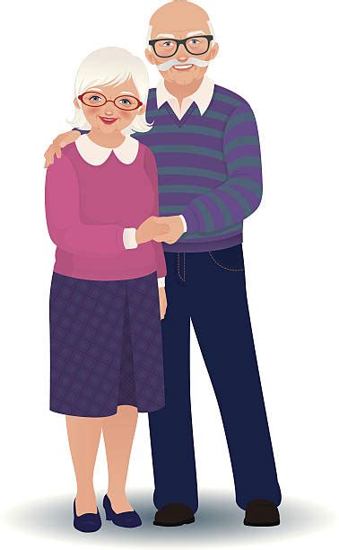 Senior Couple Clip Art, Vector Images & Illustrations - iStock