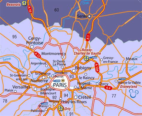 Regional and Paris City Maps - Airport Shuttles