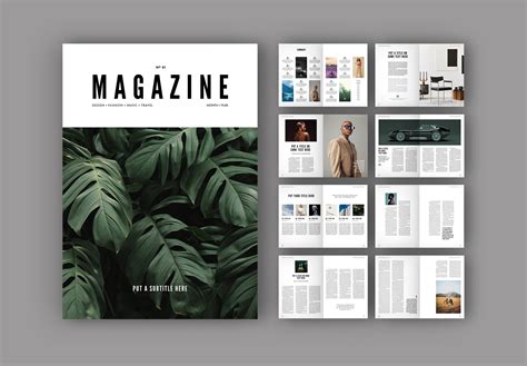 Minimalist Magazine Layout A4US - Etsy