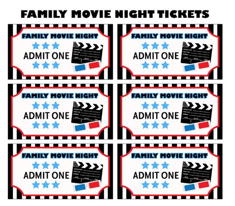 How to Throw a Memorable Family Movie Night | Free Printable Movie ...