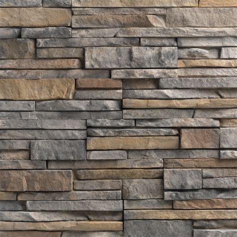 Shop Ply Gem Stone True Stack 10-sq ft Calgary Faux Stone Veneer at ...