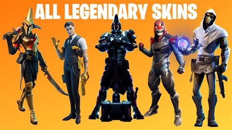 All Legendary Skins in Fortnite! (Chapter 1 Season 1 - Chapter 2 Season ...