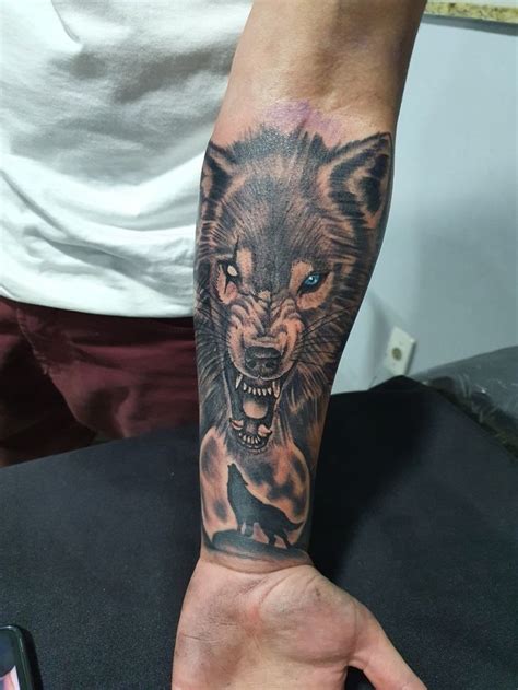 Stalking Angry wolf tattoo | Half sleeve tattoos for guys, Wolf tattoo ...