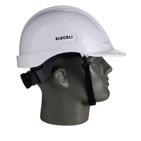 Ratchet Type White Electrical Safety Helmet, For Industrial ...