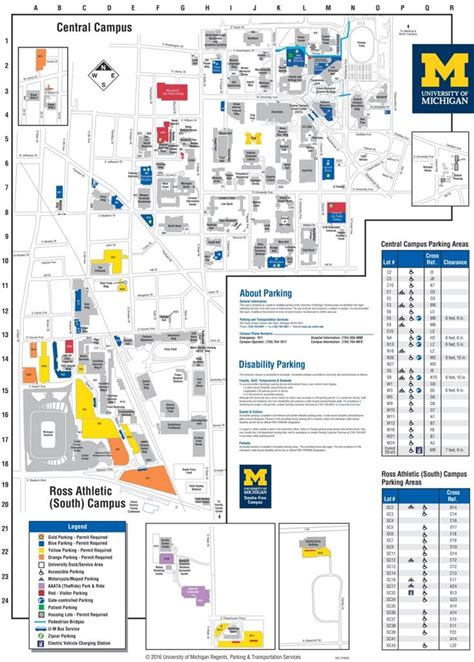 Ann Arbor - University of Michigan campus map | University of michigan ...