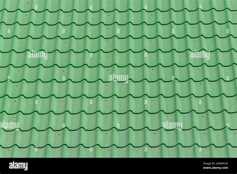 Green tile tiles and roof surface house pattern texture background ...