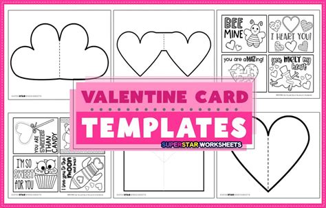 Valentine's Day Card Template - Superstar Worksheets